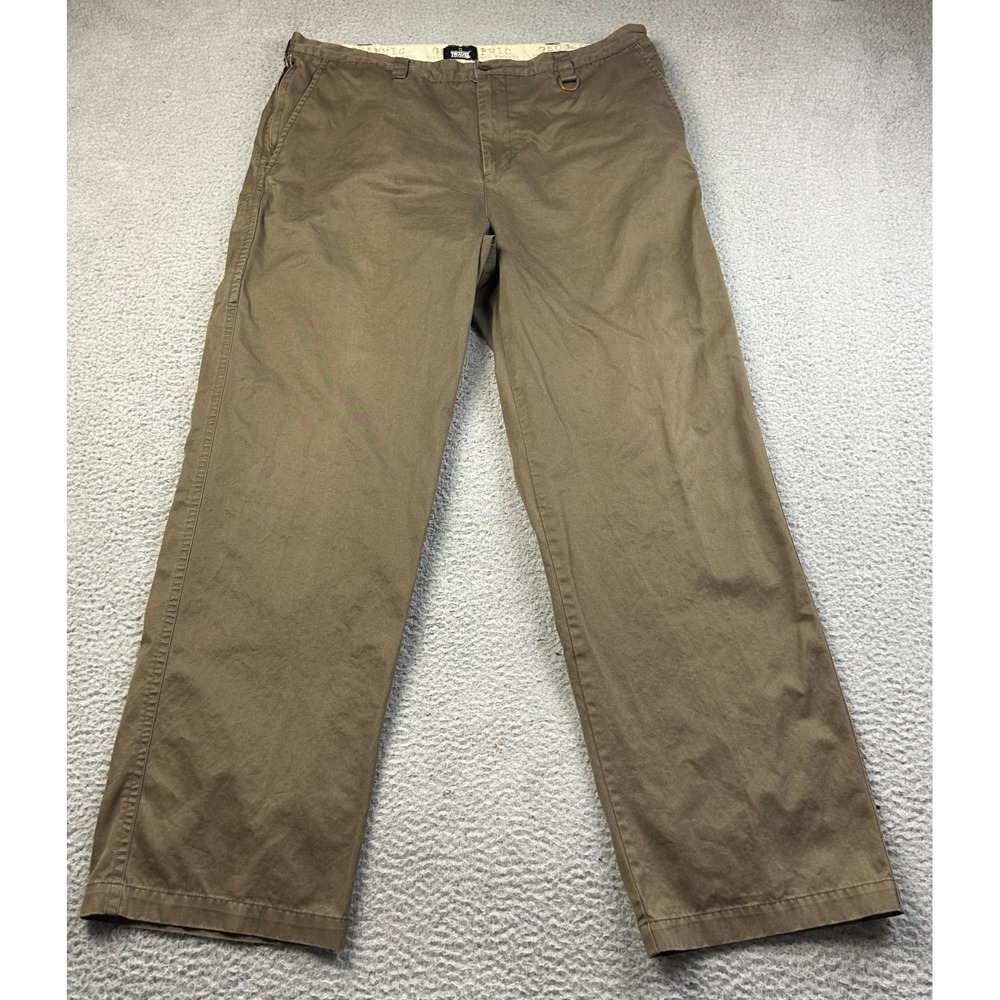 National Geographic Mens Travel Pants Brown 3XDRY Chino Hiking Utility 40x32